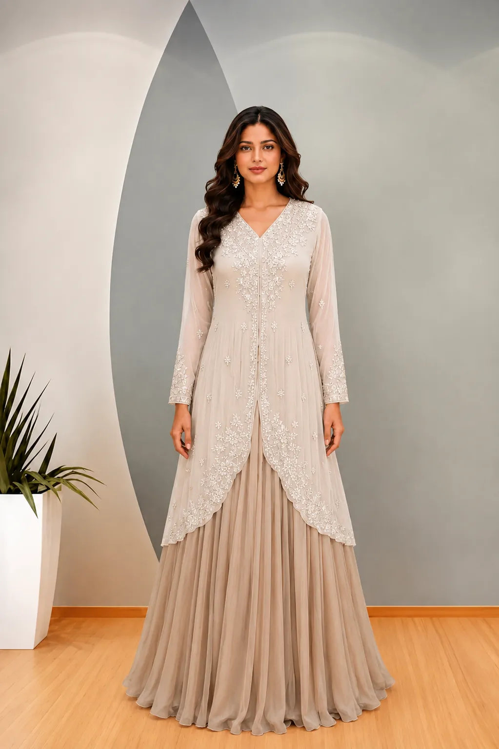 Ivory Zeenat Gown