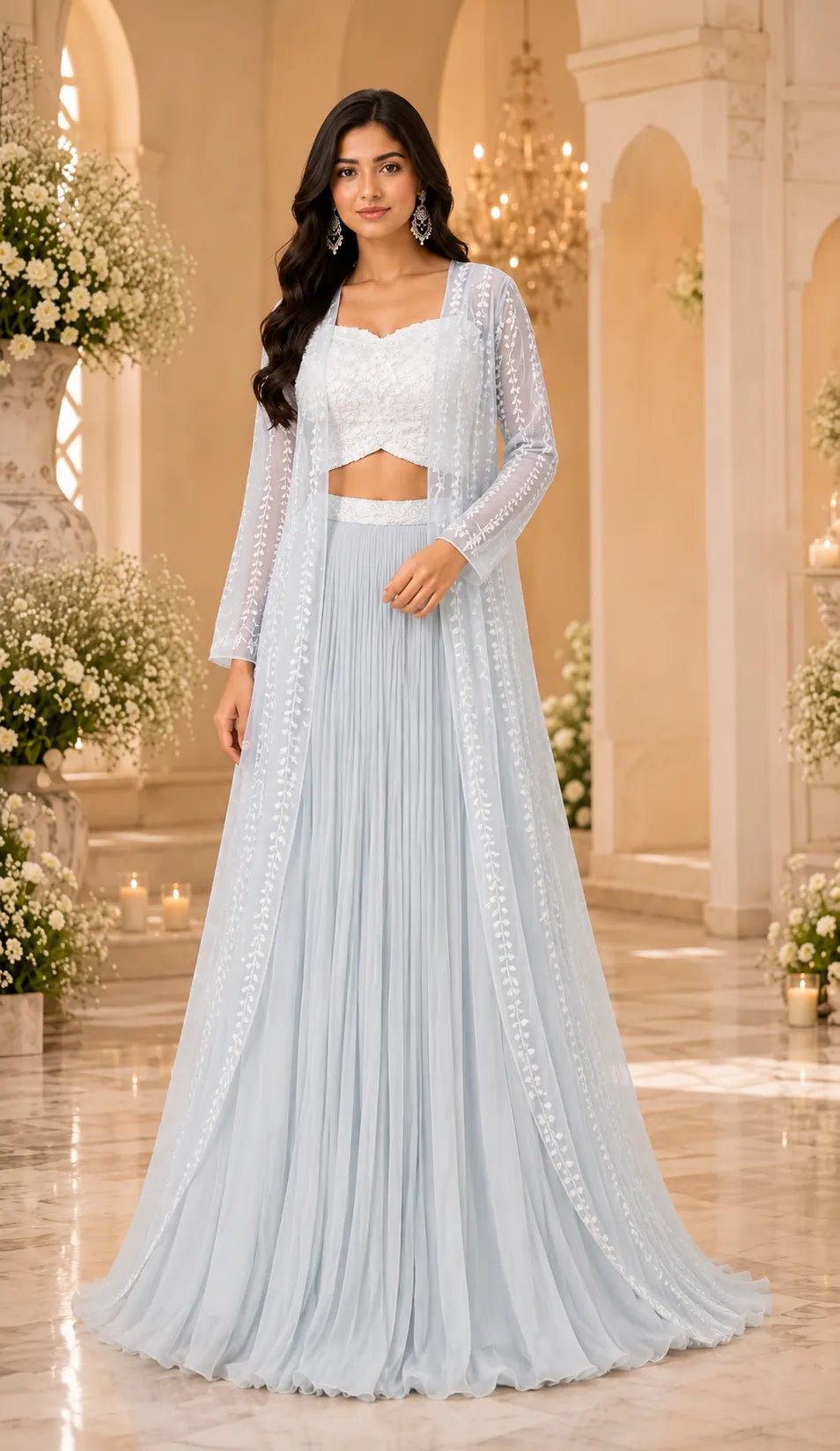 Ivory Chandrika Lehenga Set