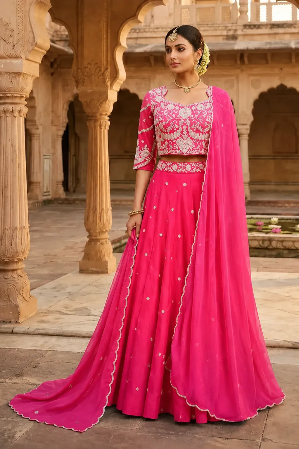 Jamuni Rajkumari Lehenga Set