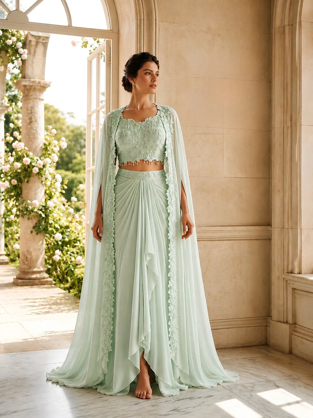 SBD 1445 Georgette Drape