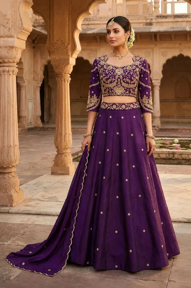 SBD 1495 Silk Crepe Lehenga Set