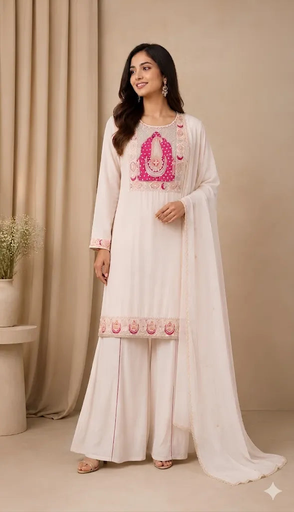 SBD 1724 Silk Organza Kurti Set