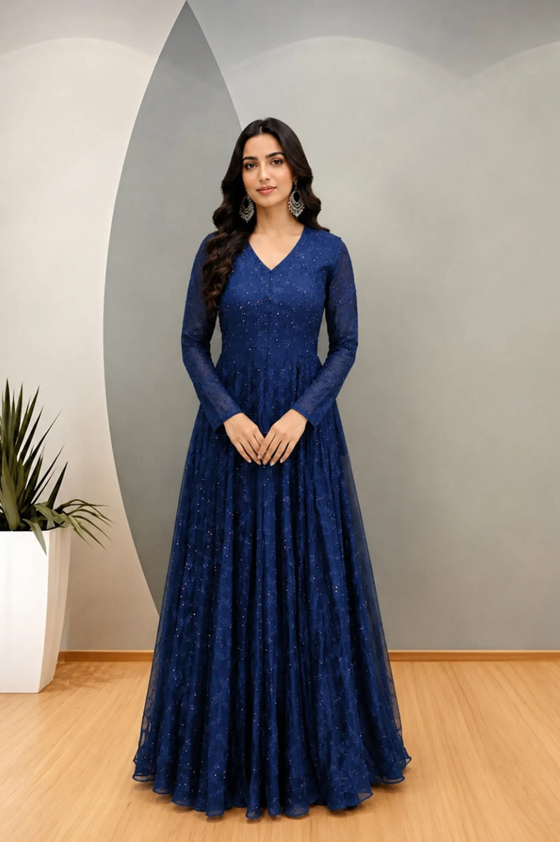 SBD 1878A Organza Chinon Gown