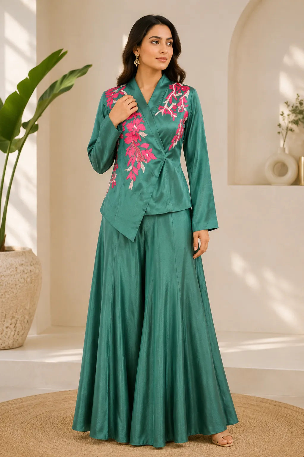 Ivory Gulnaar Jacket Set