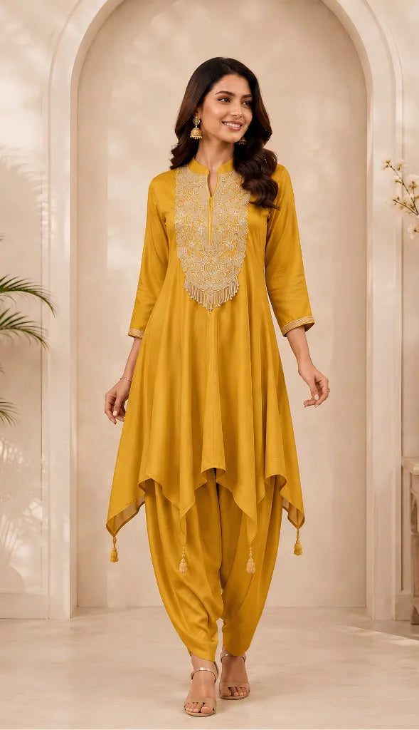 SBD 2044 Silk Kurti Set