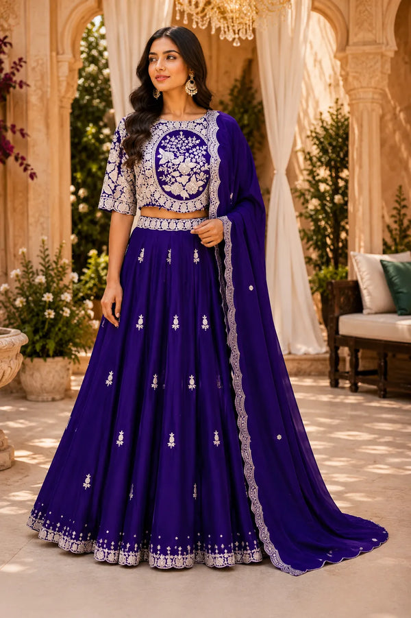 Rajsi Amethyst Lehenga Set