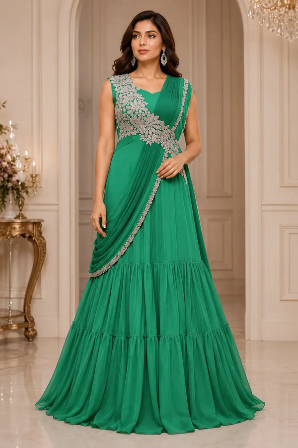 Midnight Meher Drape Dress