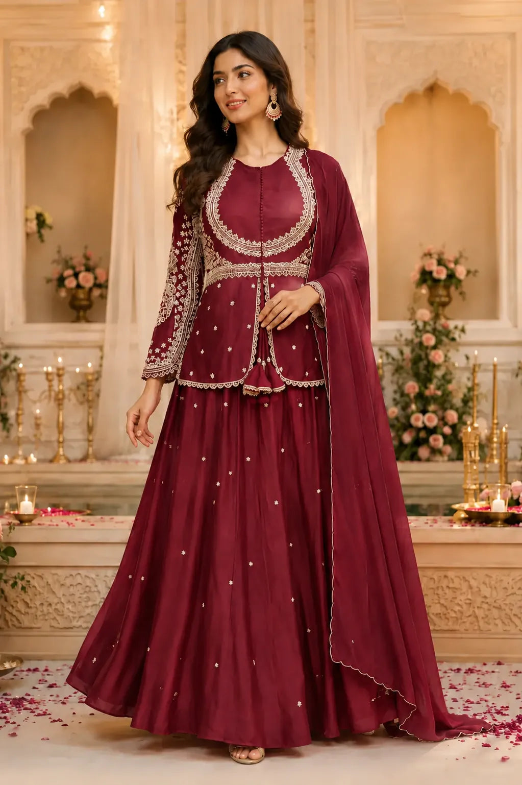 Rani Gulnaar Lehenga Set