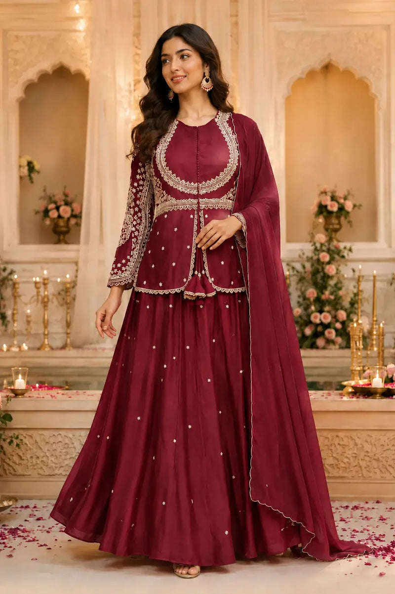 Rani Gulnaar Lehenga Set