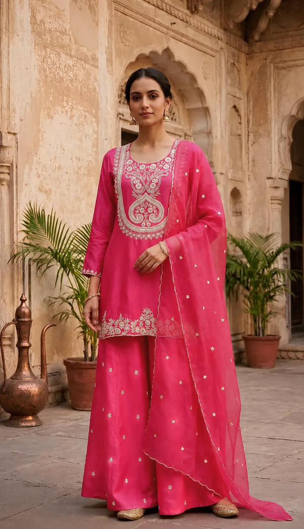 Crimson Zeenat Kurti Set