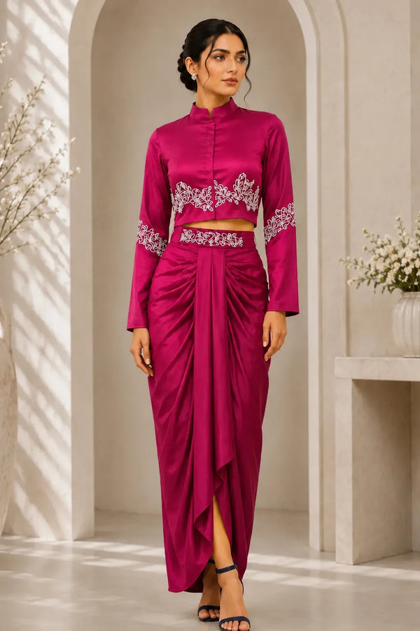 Midnight Zaria Drape Set