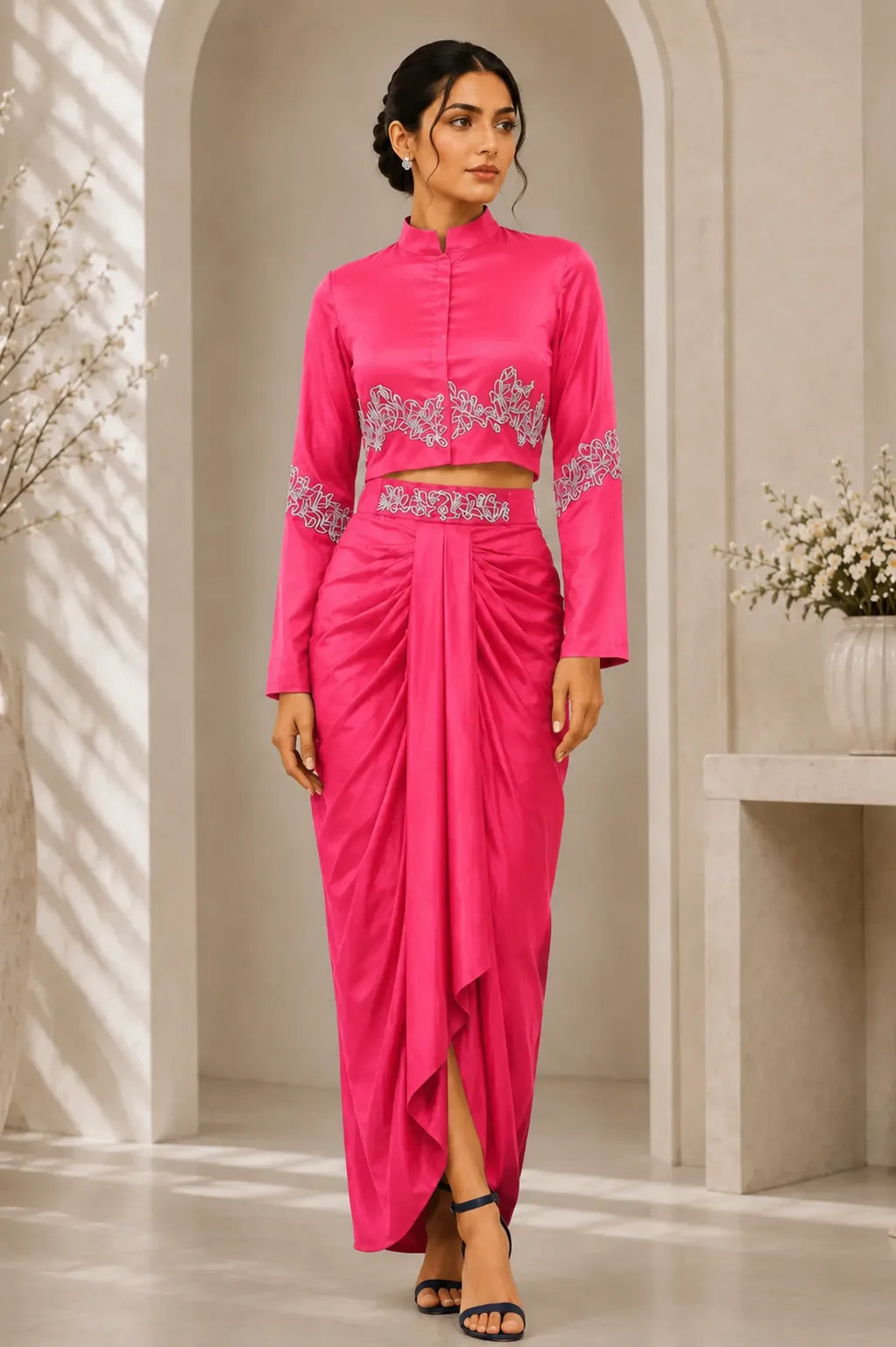 Midnight Zaria Drape Set