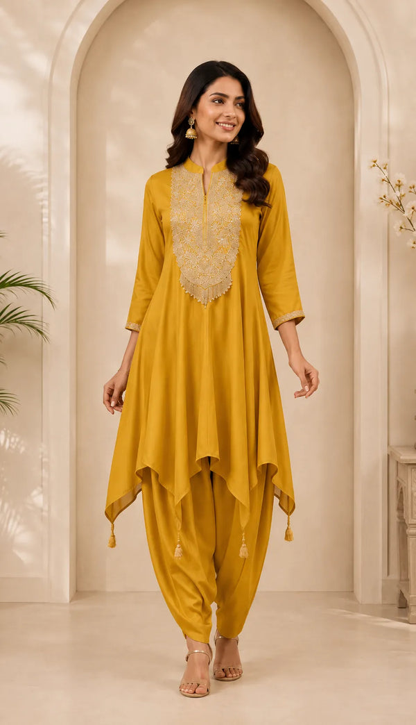 Sunehri Meher Kurti Set
