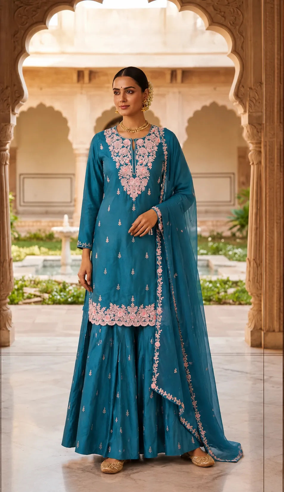 Royal Sapphire Kurti Set