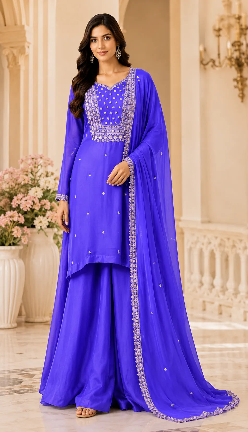 Lavender Meher Kurti Set