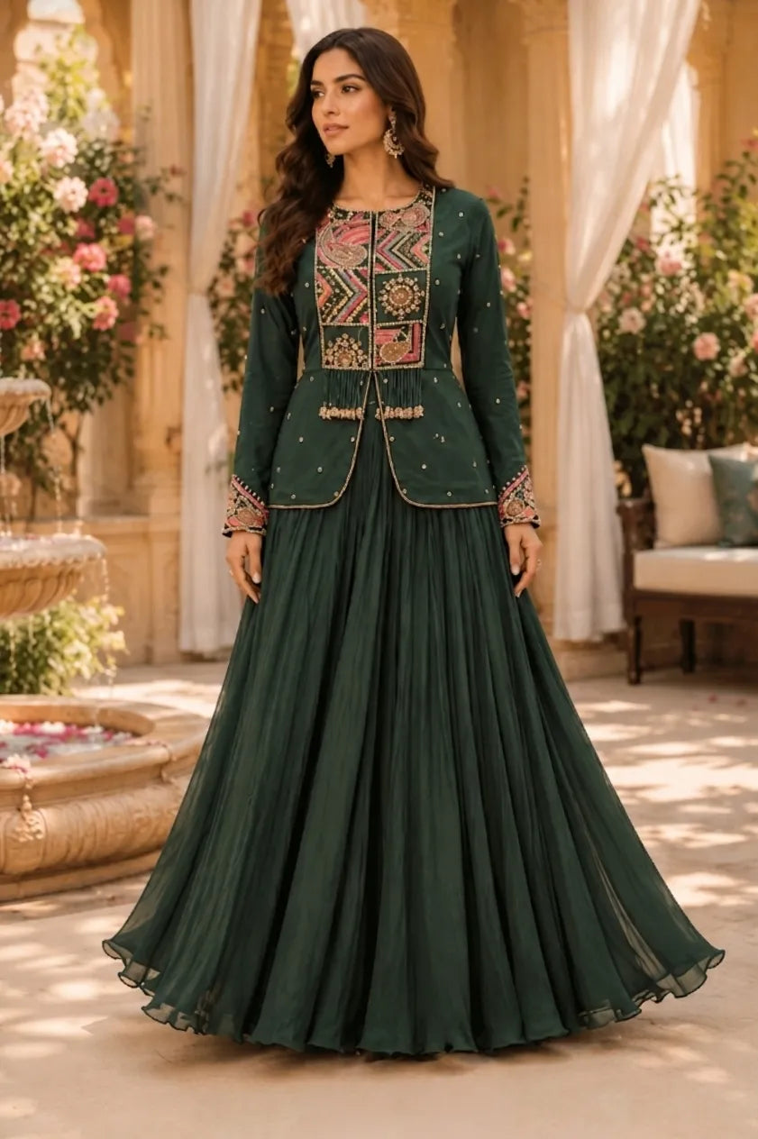 SBD 1140 Silk Georgette Lehenga Set