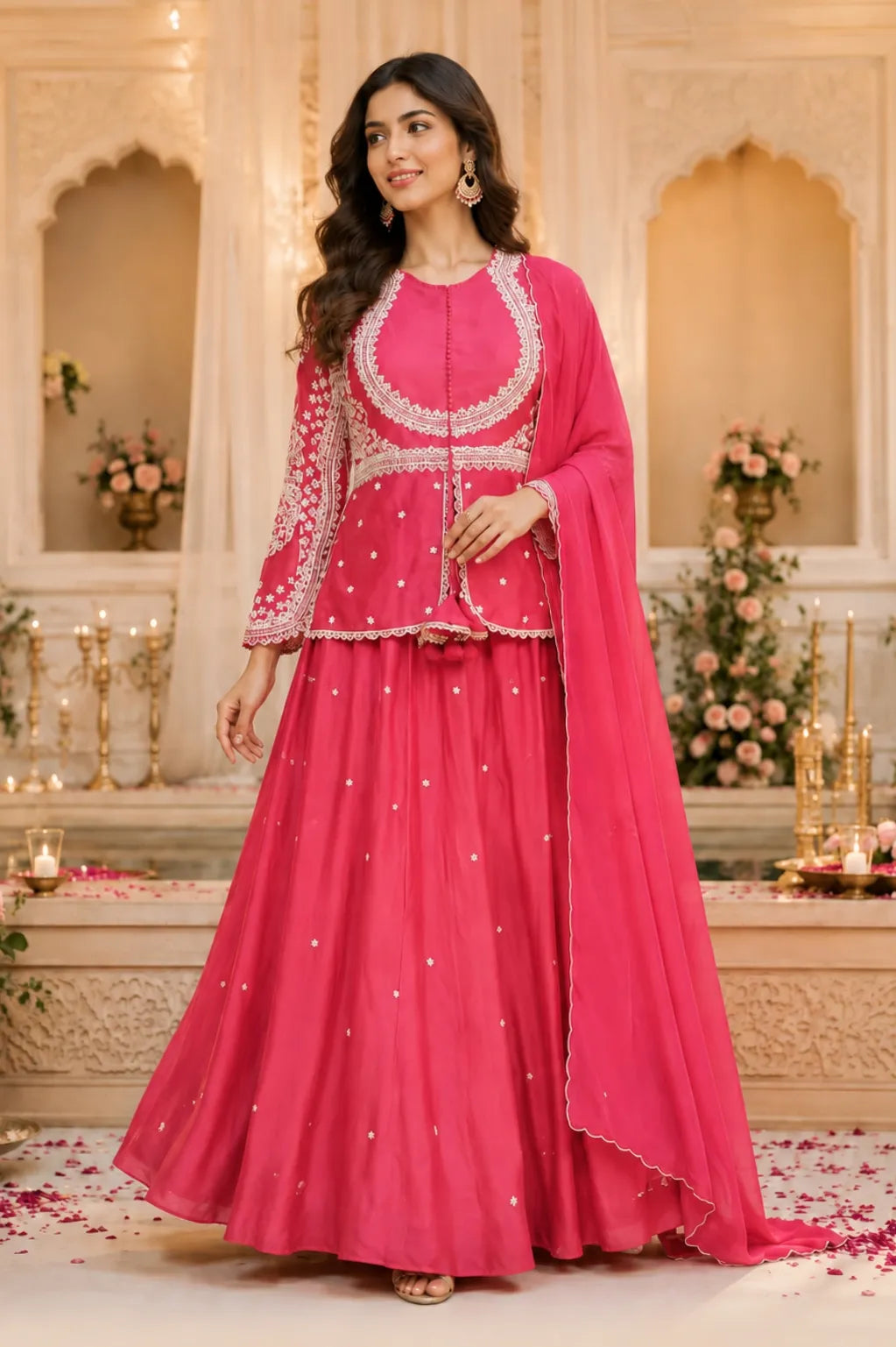 SBD 1176 Silk Crepe Lehenga Set