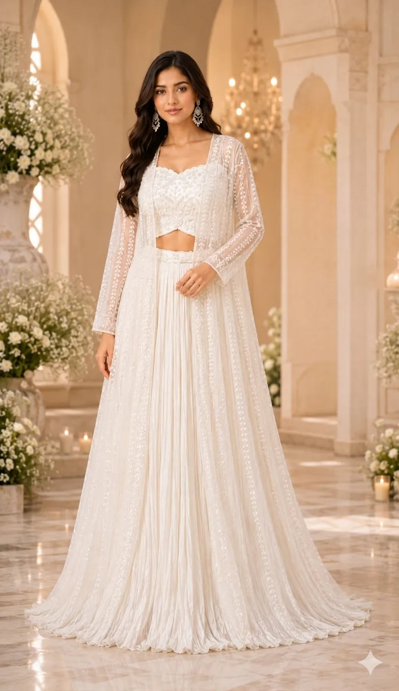 SBD 1653 Organza Chinon Lehenga Set